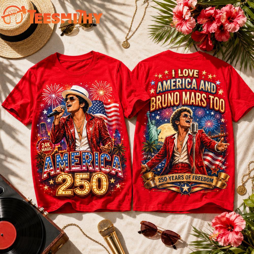 Bruno Mars America 250 Years Of Freedom 3D Shirt