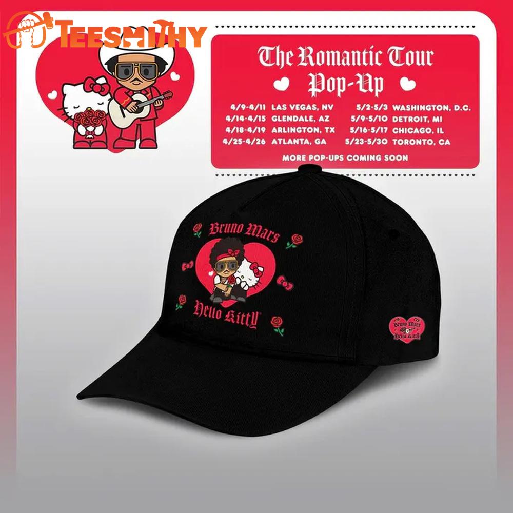 Bruno Mars x Hello Kitty The Romantic Tour Cap