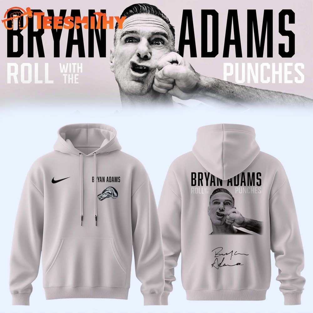Bryan Adams Roll With The Punches Tour 2026 27 Limited Edition Signature Hoodie