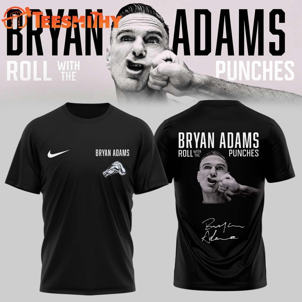 Bryan Adams Roll With The Punches Tour 2026 27 Limited Edition Signature T Shirt