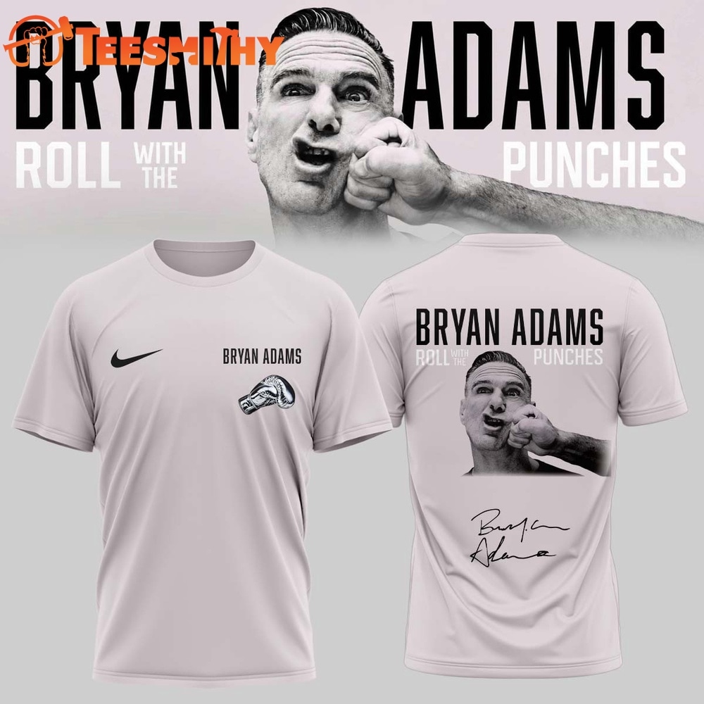 Bryan Adams Roll With The Punches Tour 2026 27 Signature 3D Shirt