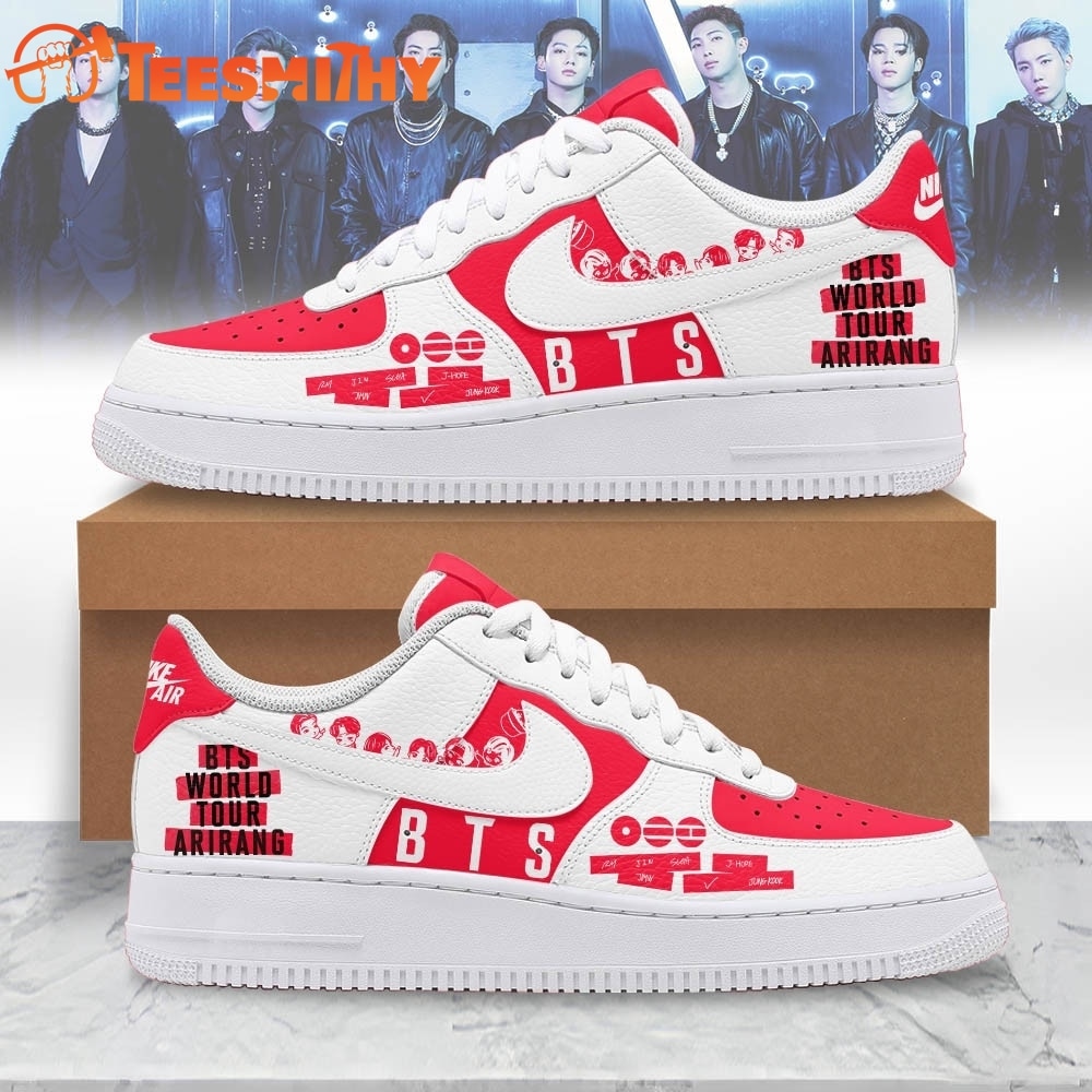 BTS World Tour Arirang Custom Air Force 1 Sneakers Shoes