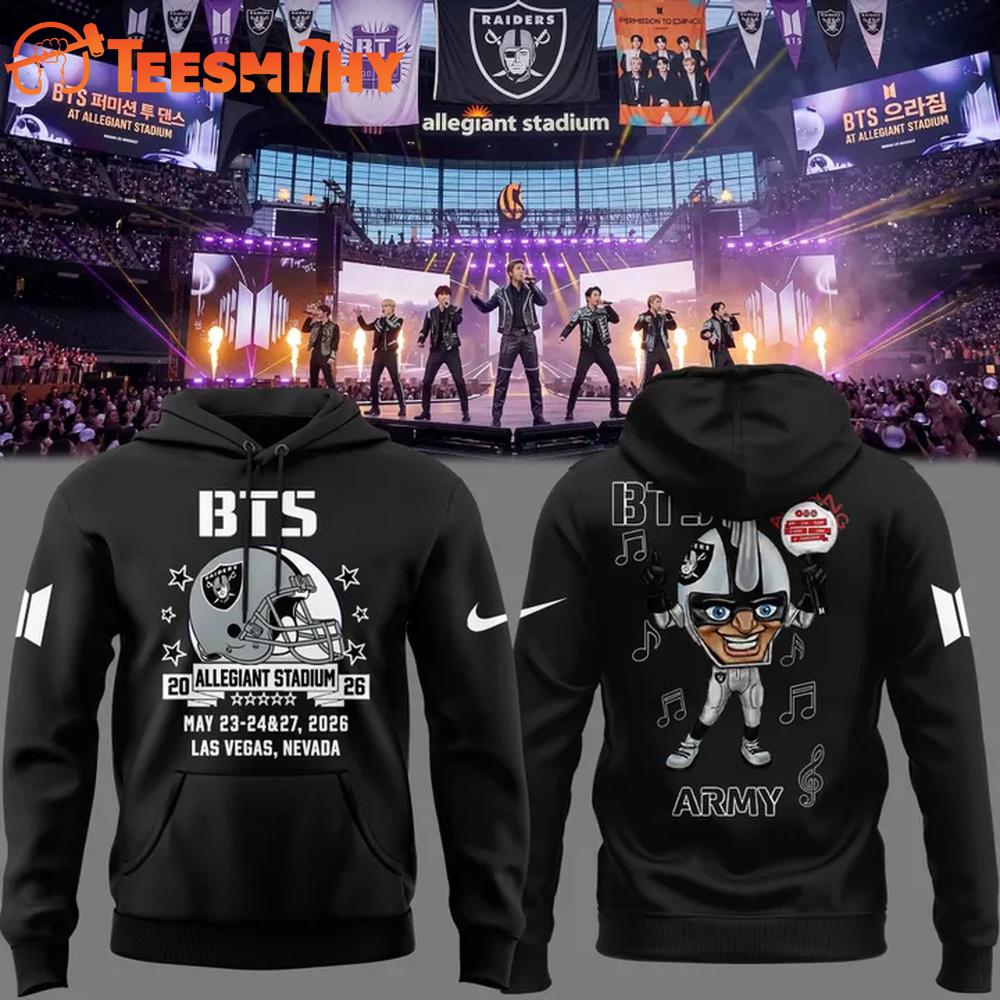 BTS x Las Vegas Raiders BTS World Tour Arirang 2026 Hoodie
