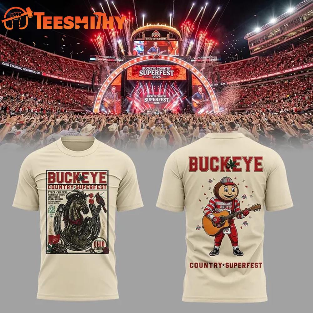 Buckeye Country Superfest x Ohio Stadium Ohio State Buckeyes Mascot T Shirt