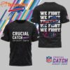 Chicago Bears 2025 NFL Crucial Catch Intercept Cancer We Fight Together 3D Shirt