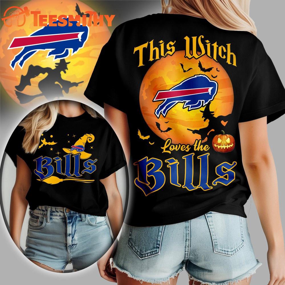 Buffalo Bills 2025 NFL Halloween Witch Unisex 3D Shirt