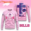 Baltimore Ravens 2025 NFL My God Is Stronger Than Breast Cancer Chritmas Sweater