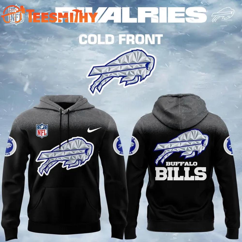 Buffalo Bills 2025-2026 Rivalries Cold Front Black Hoodie Shirt
