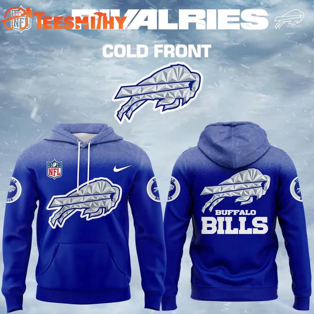 Buffalo Bills 2025-2026 Rivalries Cold Front Blue Hoodie Shirt
