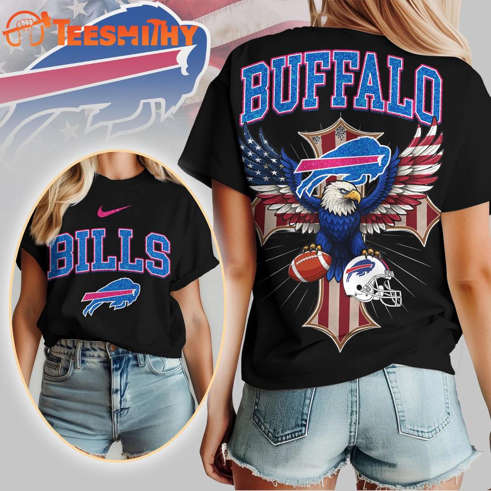 Buffalo Bills 2026 NFL Freedom Eagle All Over Print Shirt
