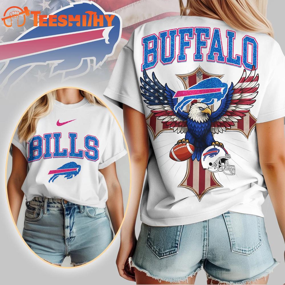 Buffalo Bills 2026 NFL Freedom Eagle All Over Print Shirt
