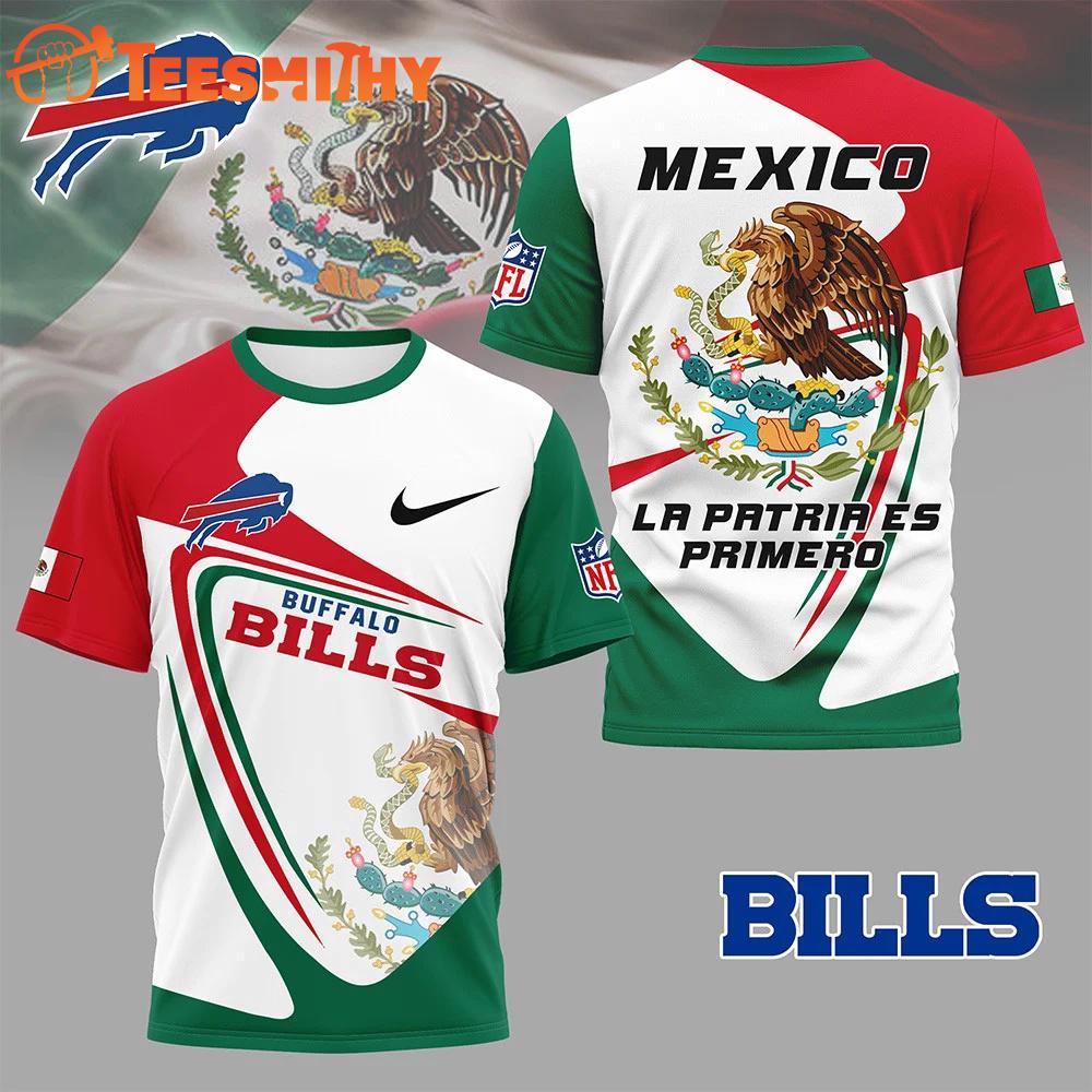 Buffalo Bills 2026 NFL Mexico La Patria Es Primero Special New 3D Shirt