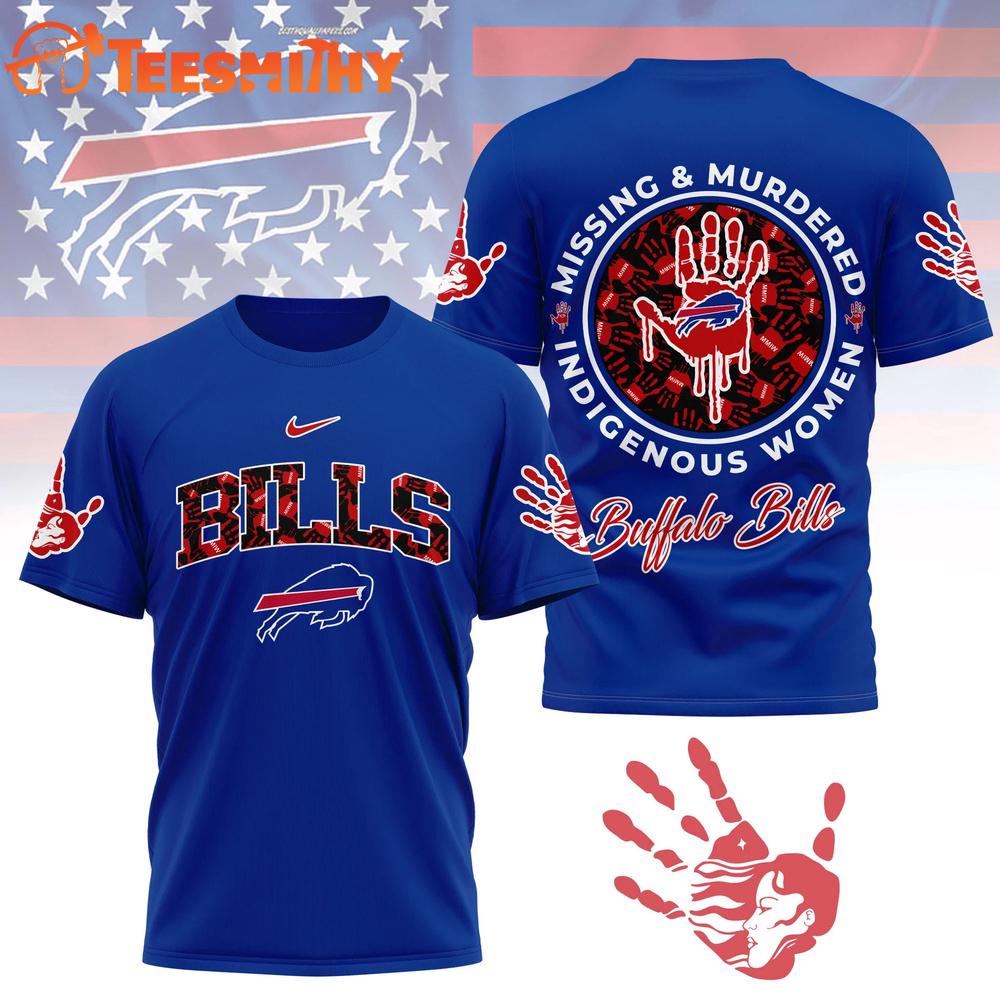 Buffalo Bills 2026 NFL Missing Murdered Indigenous Women Awareness 3D Shirt