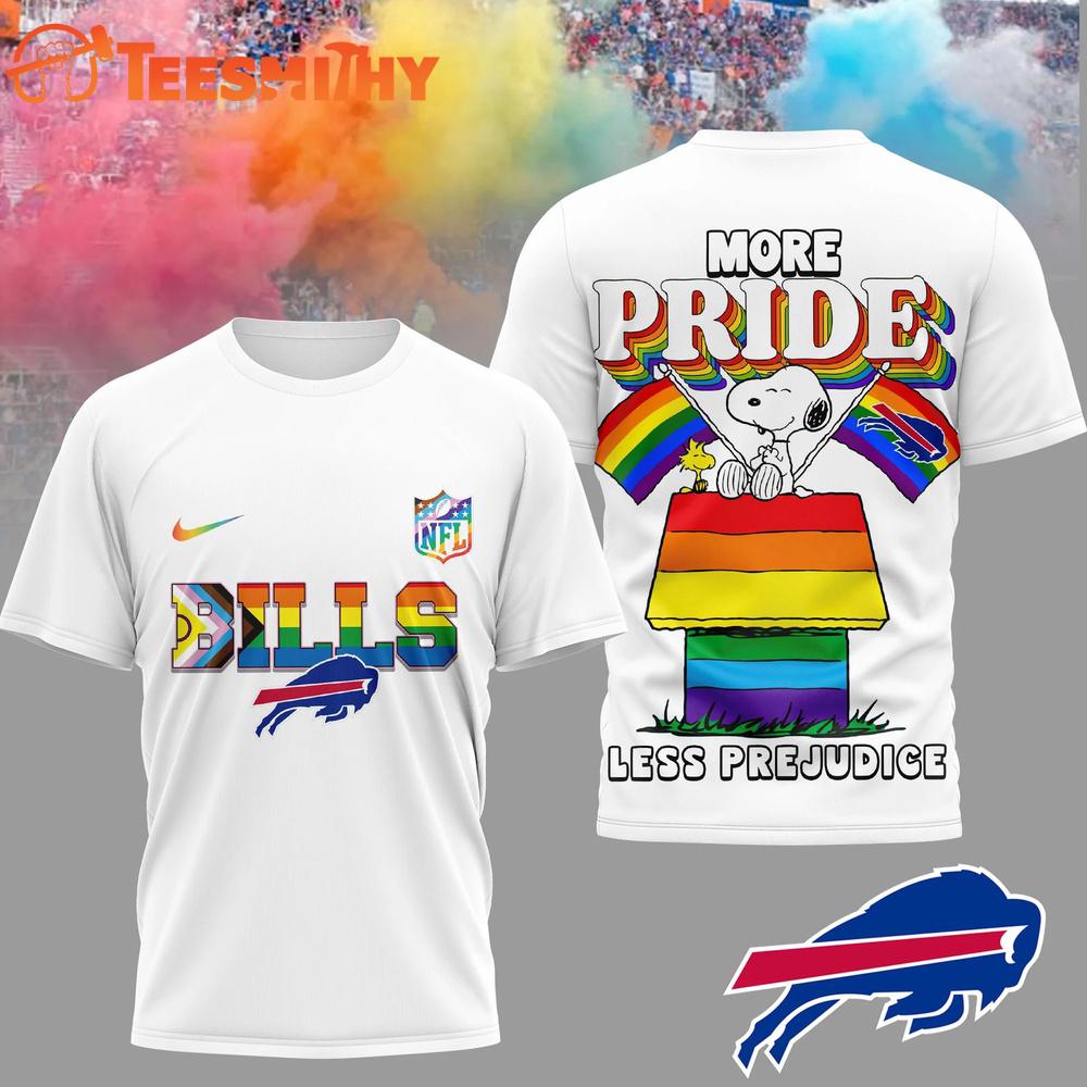 Buffalo Bills 2026 NFL Snoopy Pride Month 3D T-Shirt