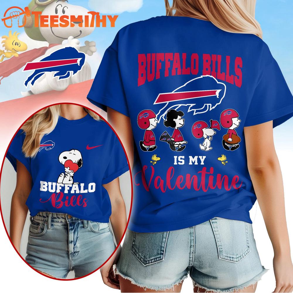 Buffalo Bills 2026 NFL Snoopy Valentine 3D Shirt