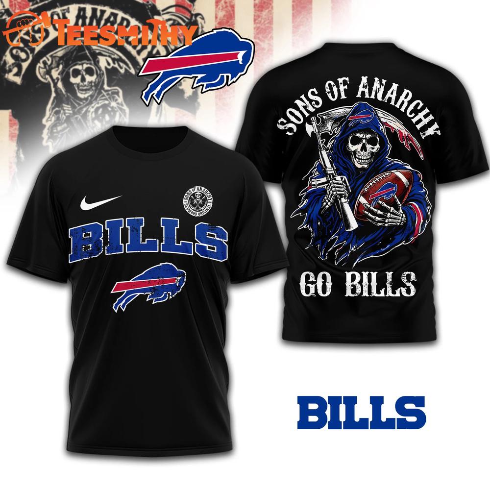 Buffalo Bills 2026 NFL Sons of Anarchy 3D T Shirt