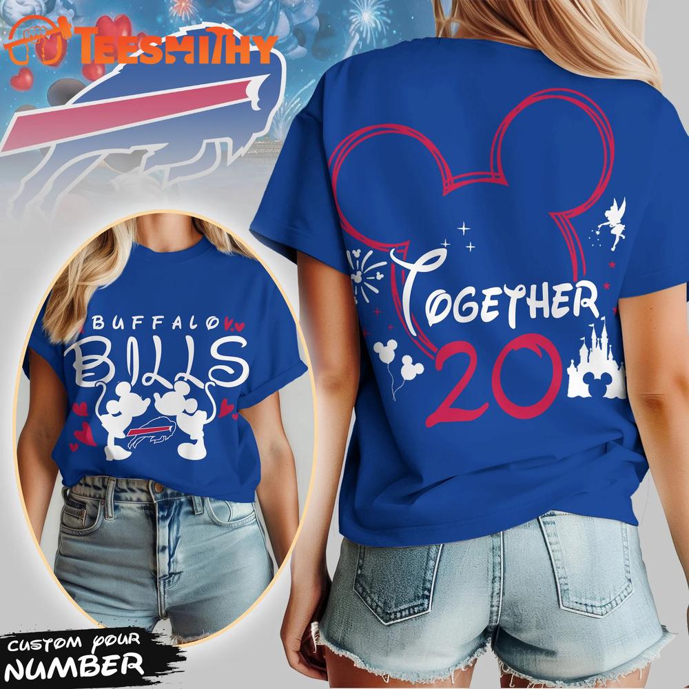 Buffalo Bills 2026 NFL Valentine Mickey Unisex 3D Shirt