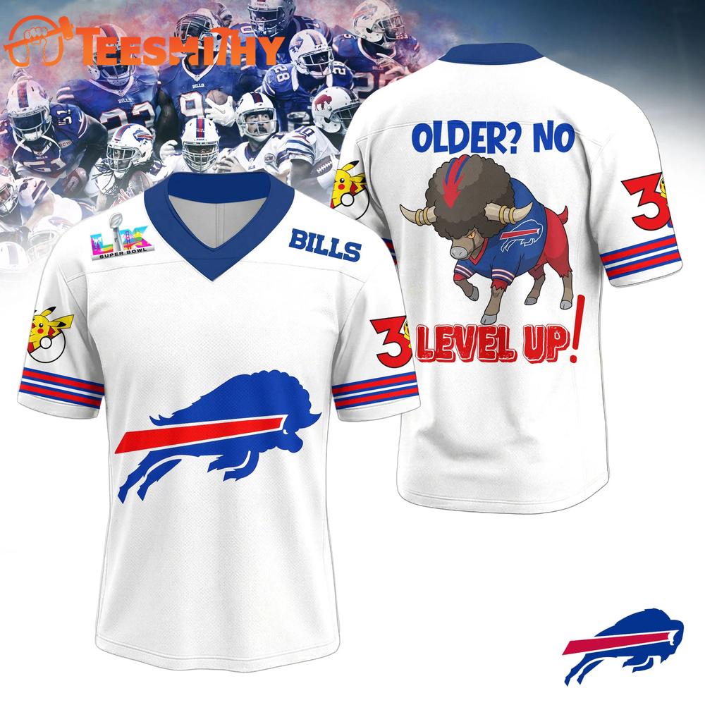 Buffalo Bills 2026 Super Bowl x Pokemon 30th Anniversary Football Jersey