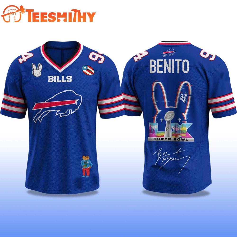 Buffalo Bills NFL Bad Bunny 2026 Super Bowl LX Football Jersey