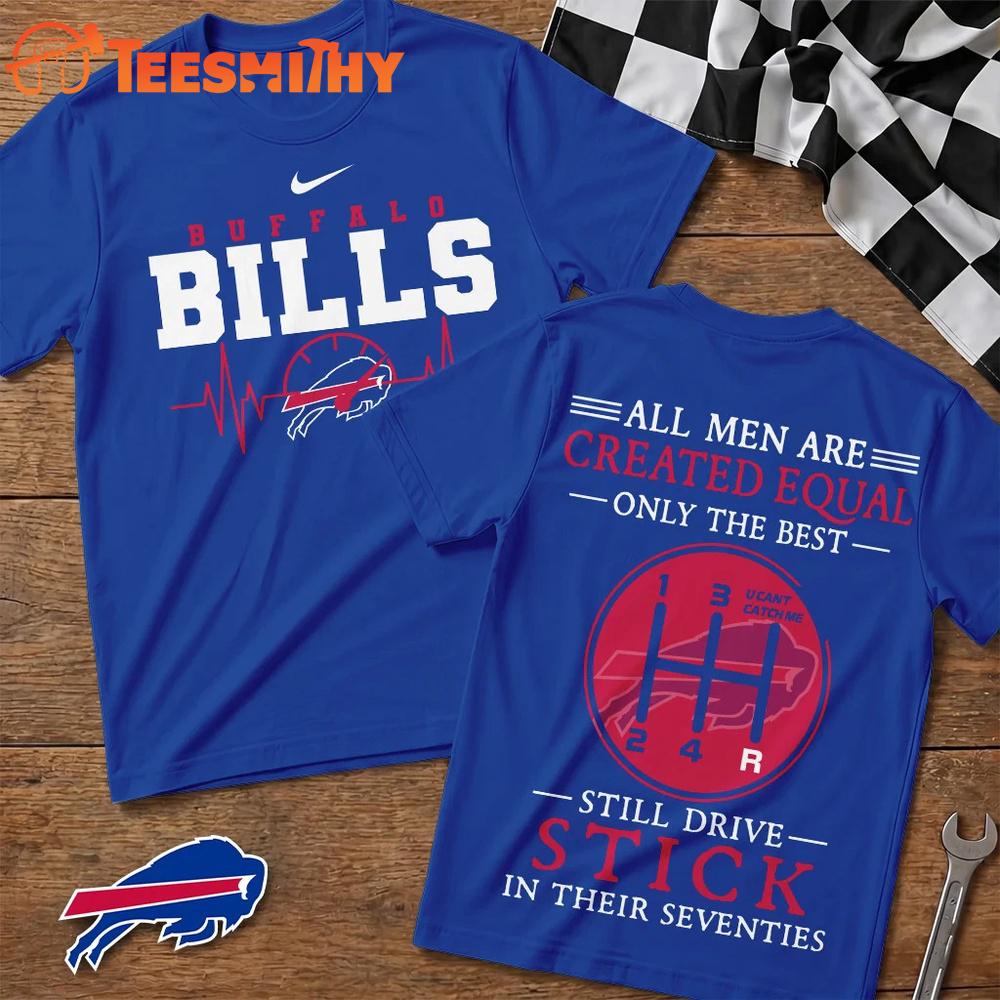 Buffalo Bills NFL Highspeed Heartbeat All Over Printed T Shirt