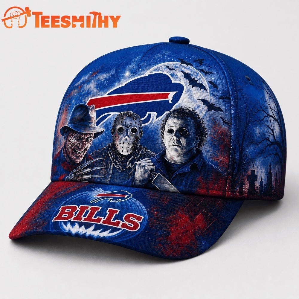 Buffalo Bills NFL Horror Night Halloween 2026 Design Classic Cap