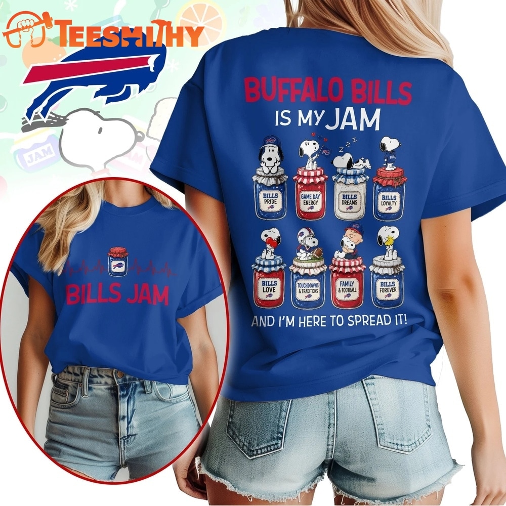 Buffalo Bills NFL Jam Snoopy Peanuts Football Fan 3D Shirt