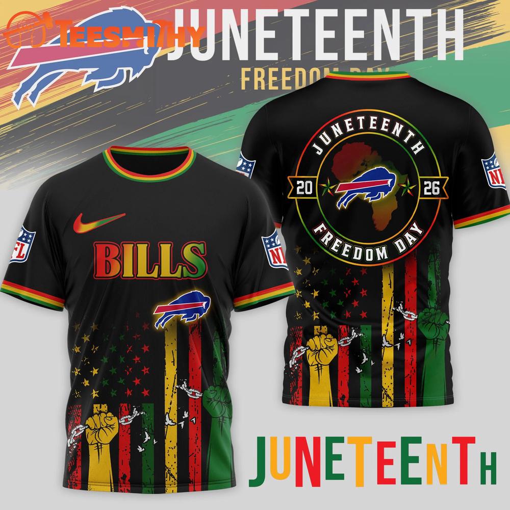 Buffalo Bills NFL Juneteenth Strong Together Limited Edition 3D Shirt