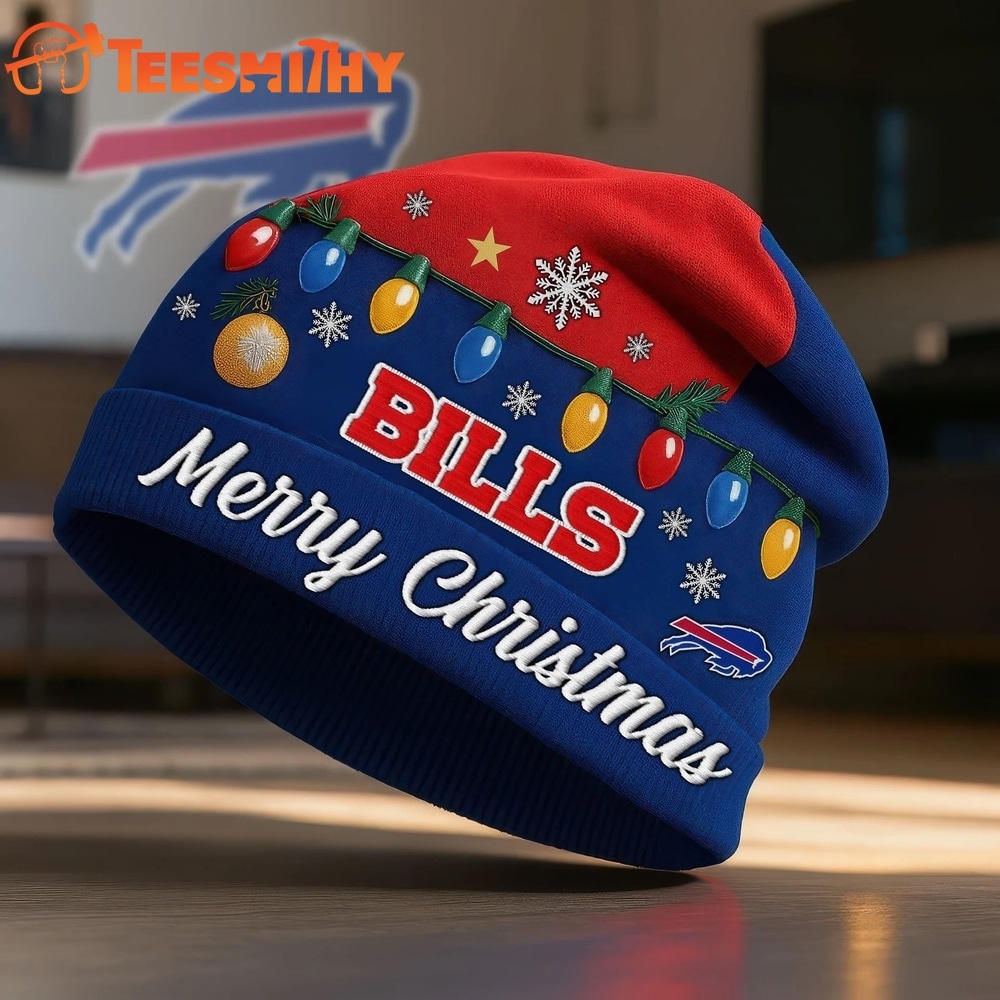 Buffalo Bills NFL Merry Christmas Beanie Hat