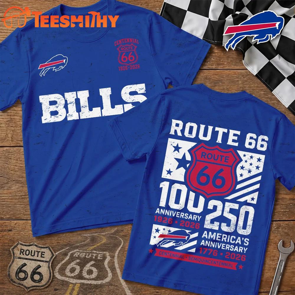 Buffalo Bills NFL Route 66 Centennial Limited 3D T Shirt