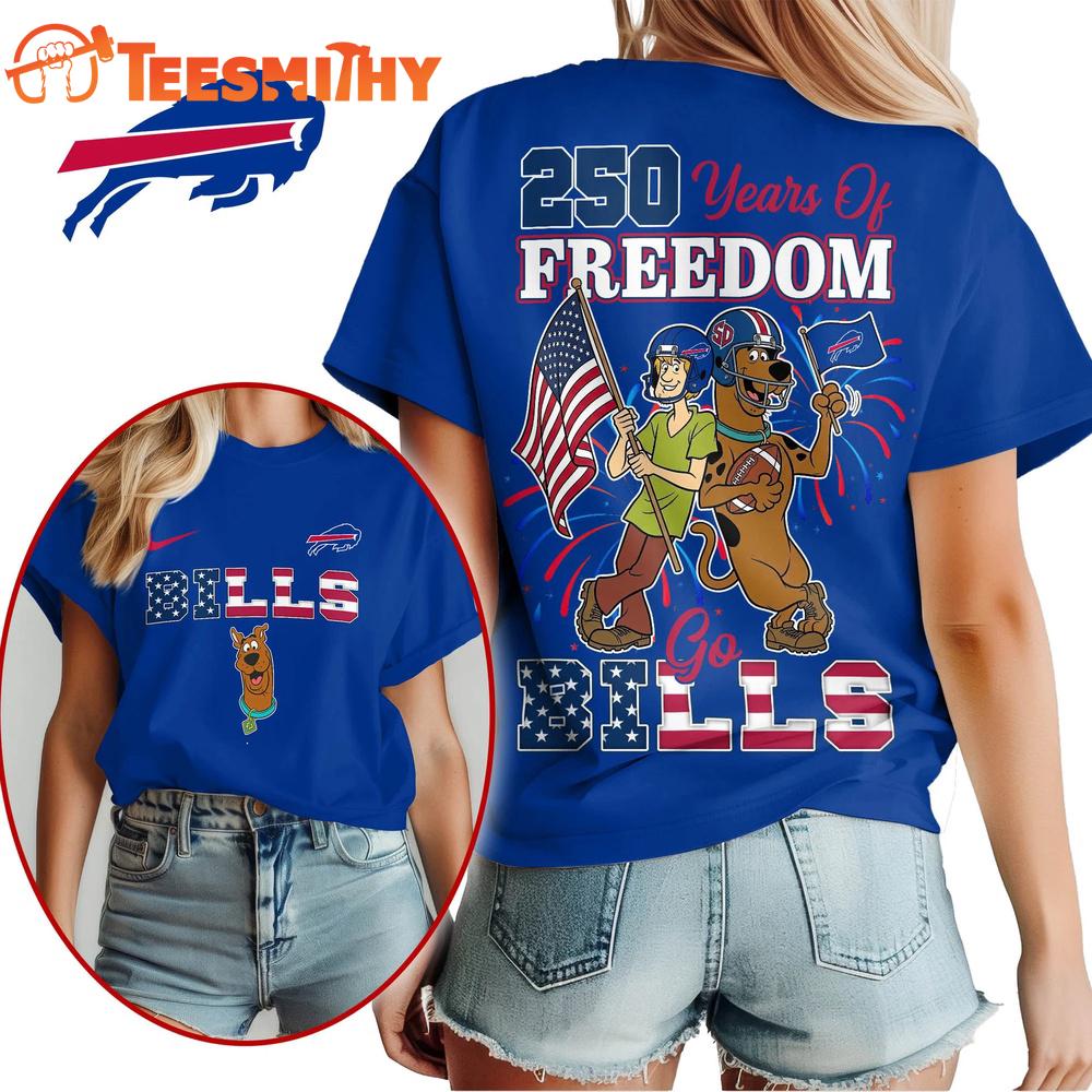 Buffalo Bills NFL Scooby Doo Celebrates 250th Anniversary 3D T Shirt