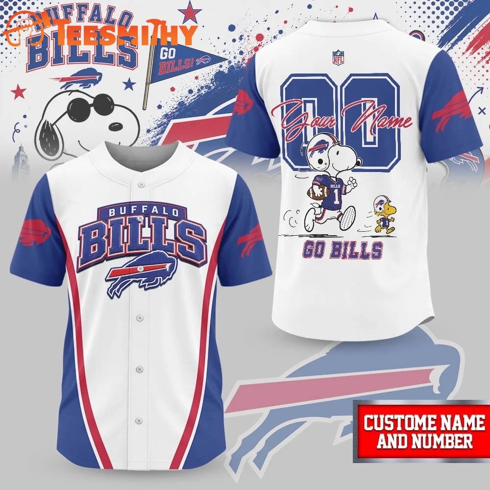 Buffalo Bills NFL Snoopy Ultimate Game Day Personalized Jersey Shirt