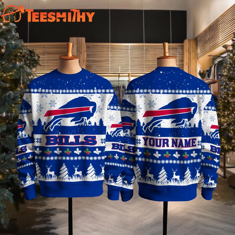 Buffalo Bills NFL Snow Ugly Christmas Sweater