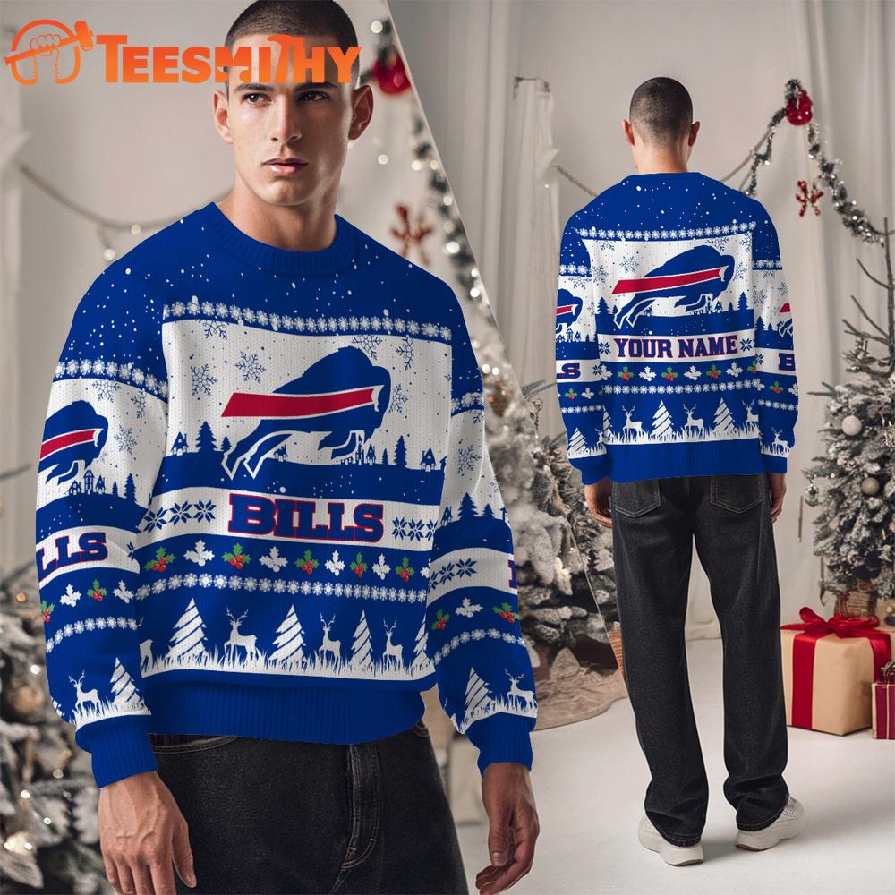 Buffalo Bills NFL Snow Ugly Christmas Sweater