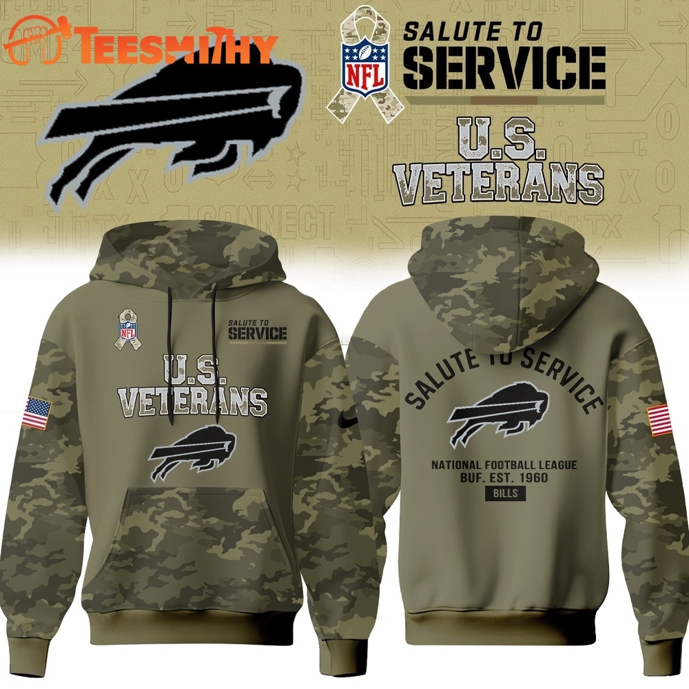 Buffalo Bills NFL US Veterans Salute To Service 2026 Hoodie Shirt
