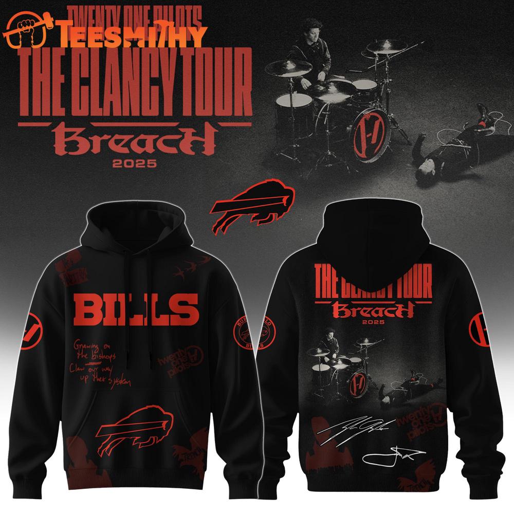 Buffalo Bills NFL x Twenty One Pilots The Clancy World Tour Hoodie Shirt