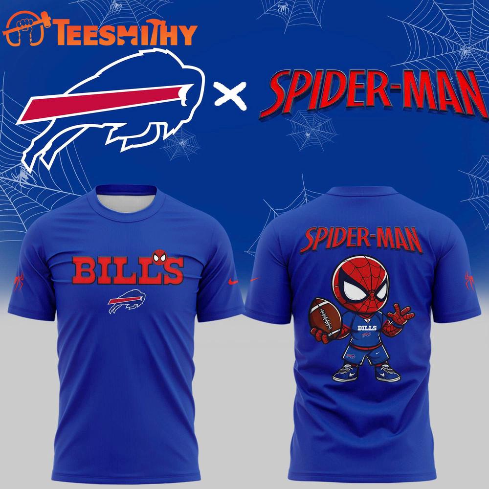 Buffalo Bills Spider-Man Football 2025 T Shirt Buffalo Bills Spider-Man Football 2025 T Shirt