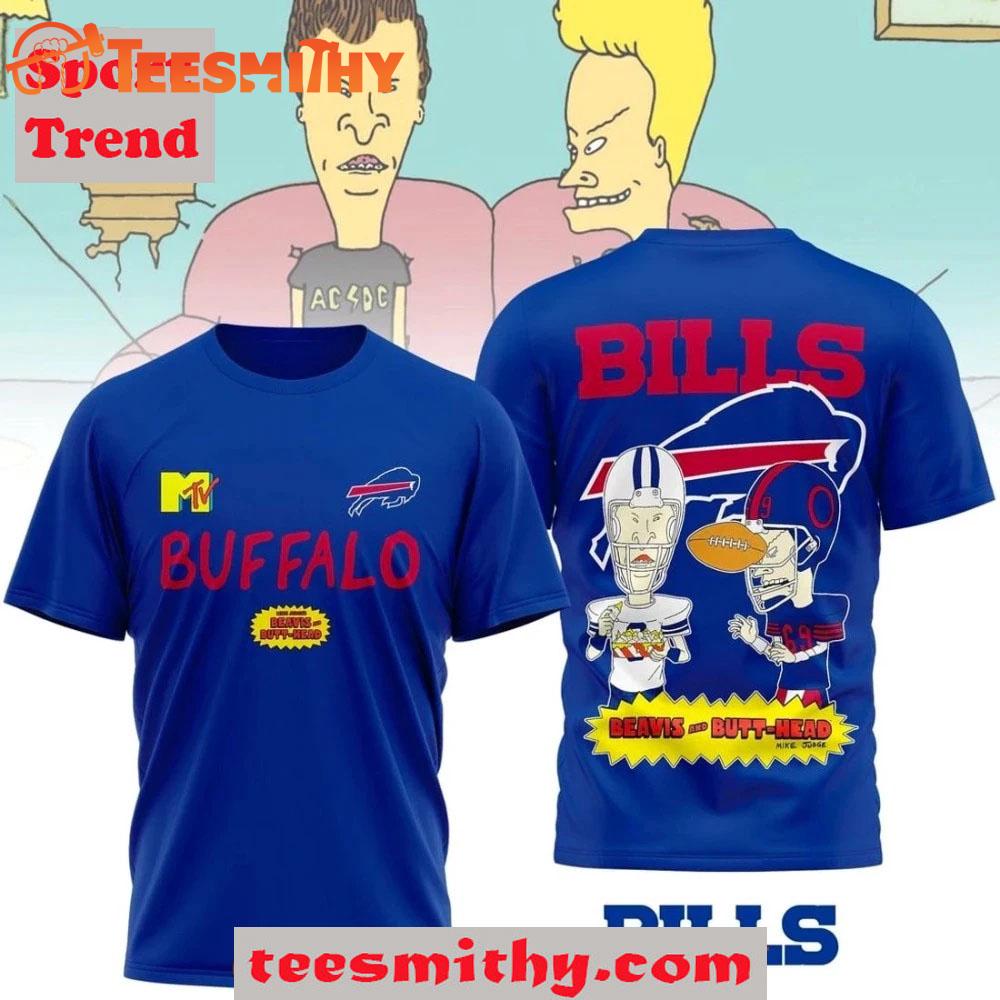 Buffalo Bills x Funny Beavis and Butt-Head Limited 3D Shirt
