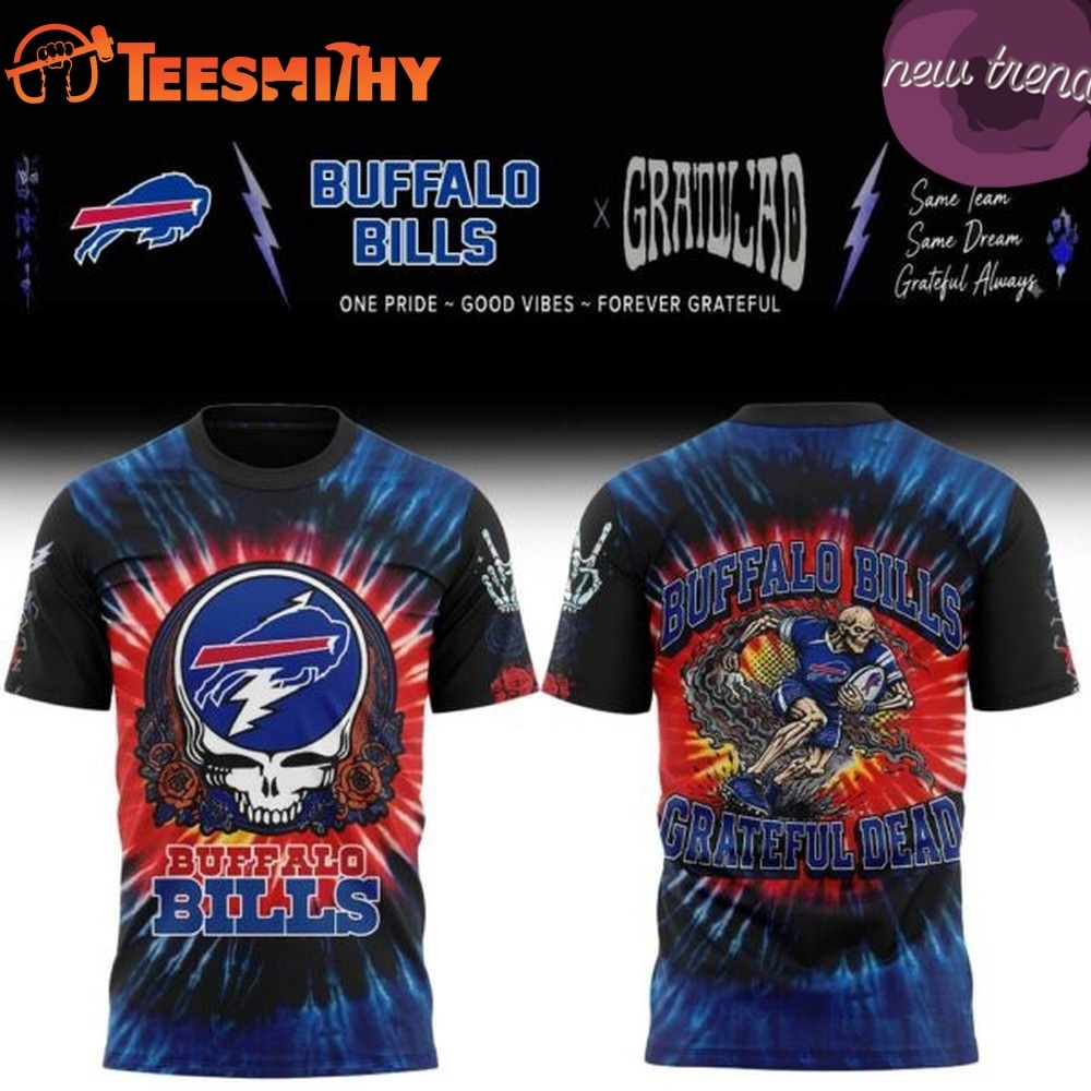 Buffalo Bills x Grateful Dead Skeletons 2026 T Shirt