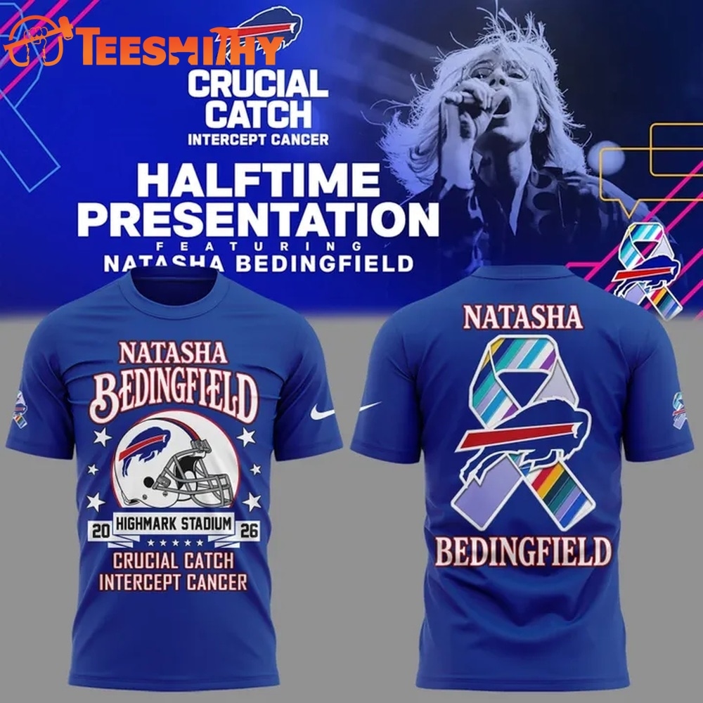 Buffalo Bills x Natasha Bedingfield Crucial Catch Intercept Cancer T Shirt