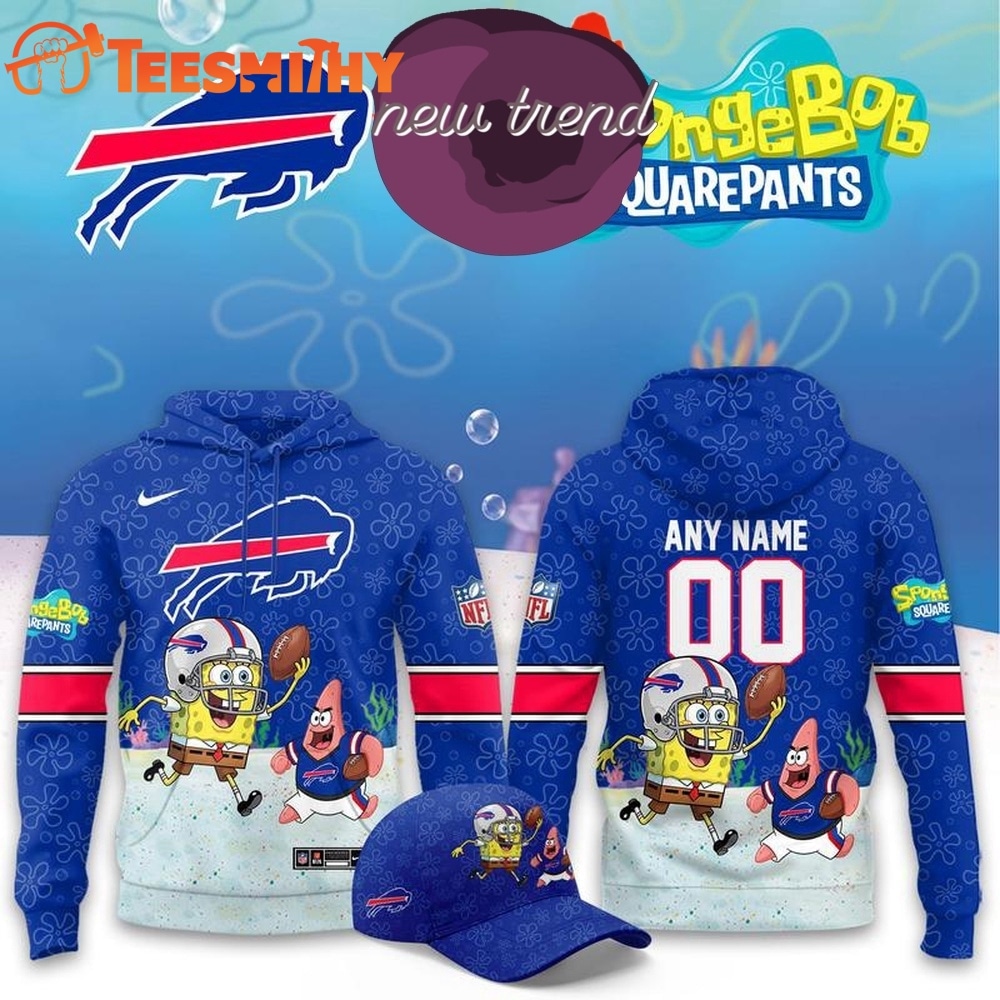 Buffalo Bills x SpongeBob Limited Edition Personalized Hoodie