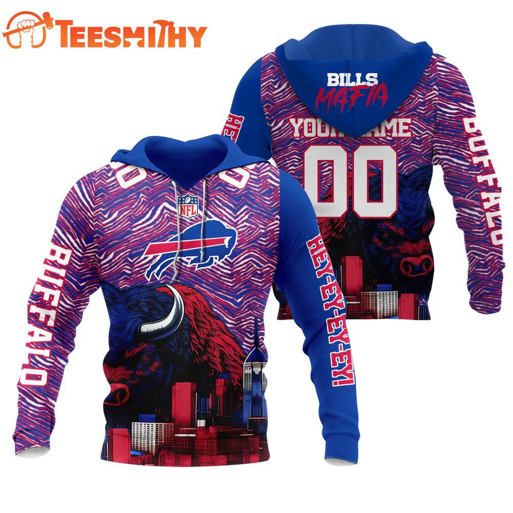 Buffalo Football Mafia Zubaz Design 2026 Hoodie Shirt