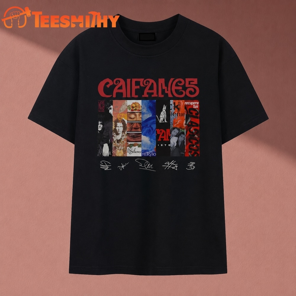 Caifanes Rock En Espanol Album Covers Signatures Vintage T Shirt