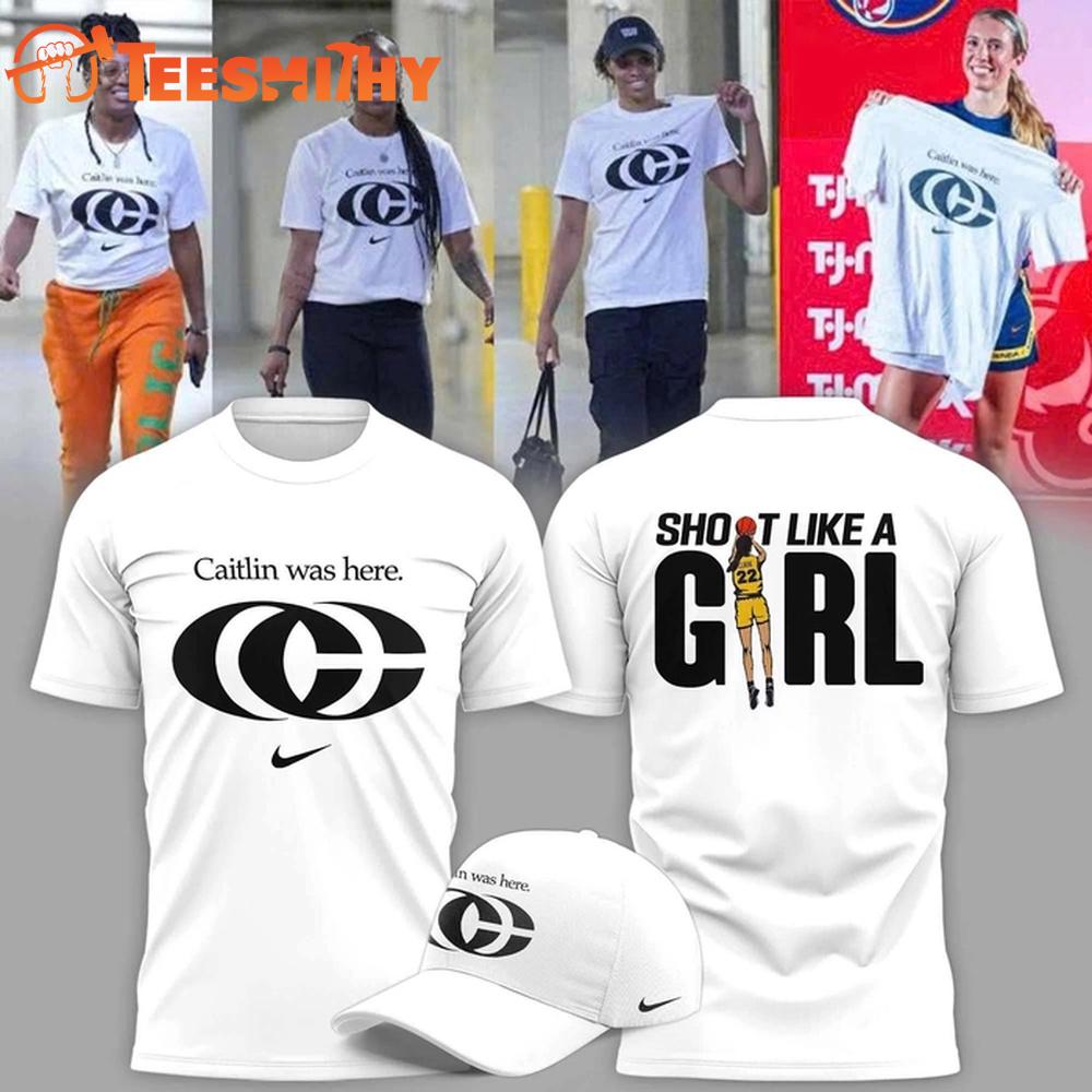 Caitlin Clark WNBA Caitlin Was Here 2025 Limited Edition White Shirt