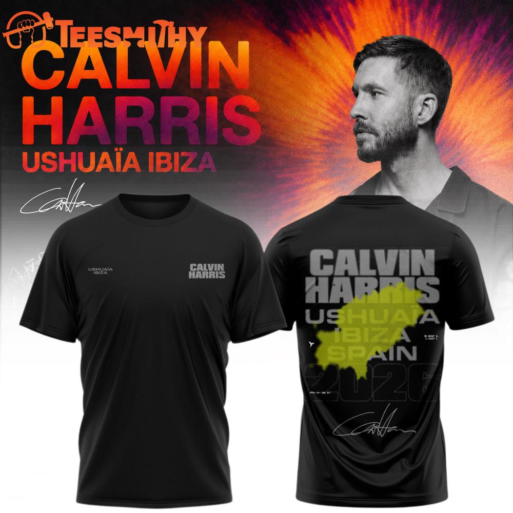 Calvin Harris Ushuaia Ibiza 2026 Signature Limited Edition 3D Shirt