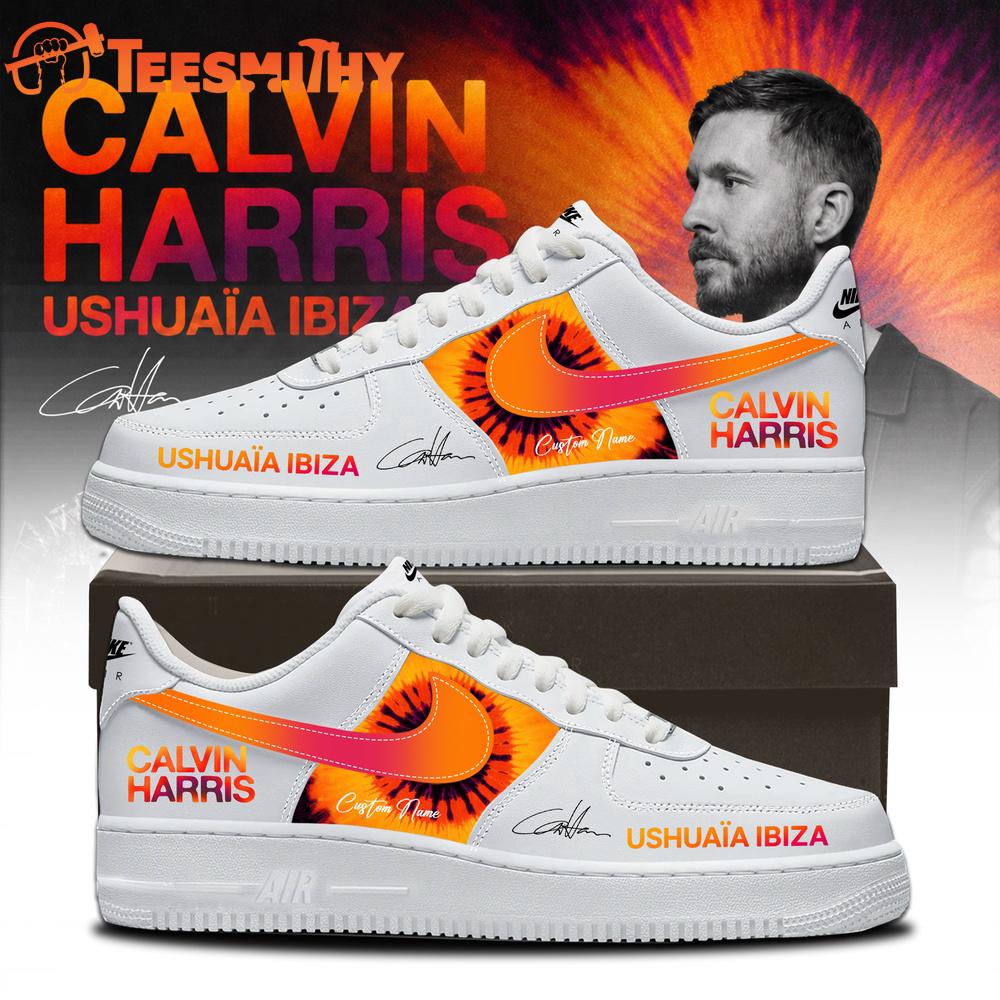 Calvin Harris Ushuaia Ibiza 2026 Signature White Air Force 1 Shoes
