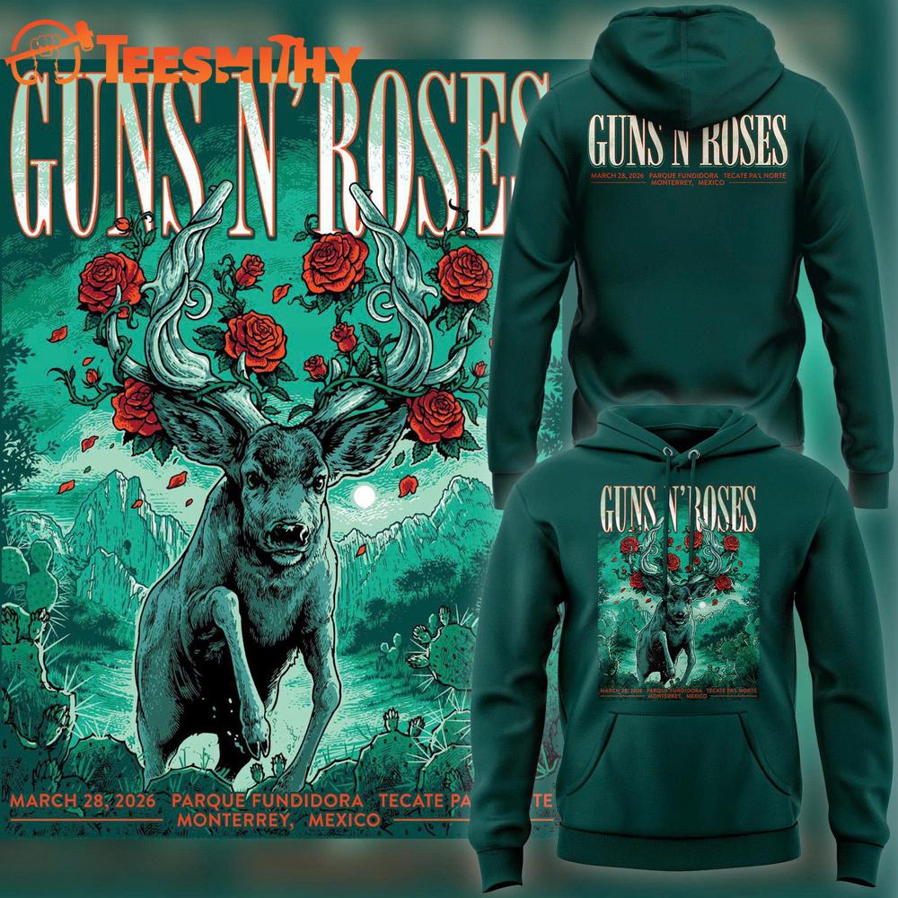 Camiseta Exclusiva De La Gira Guns N’ Roses En Tecate Pa’l Norte 2026 Hoodie