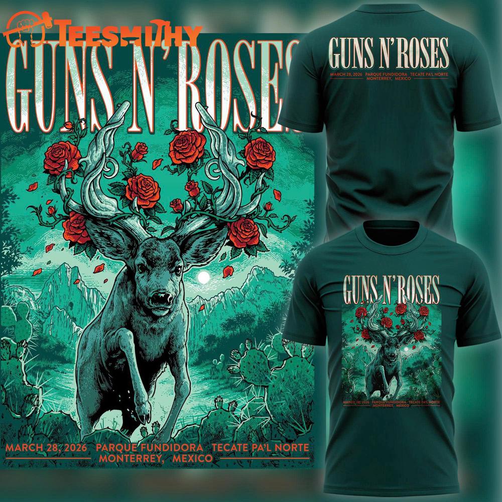 Camiseta Exclusiva De La Gira Guns N’ Roses En Tecate Pa’l Norte 2026 T Shirt