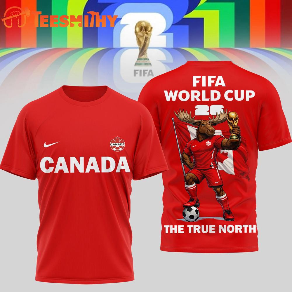 Canada Fifa World Cup 2026 Mascot Limited Red 3D Shirt