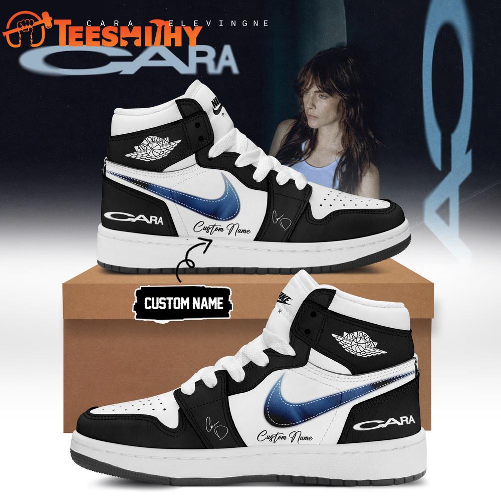 Cara Delevingne Live Tour 2026 Signature Black Air Jordan 1 Hightop Shoes