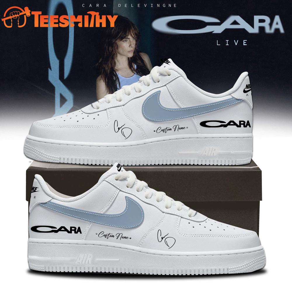 Cara Delevingne Live Tour 2026 Signature White Air Force 1 Sneaker Shoes